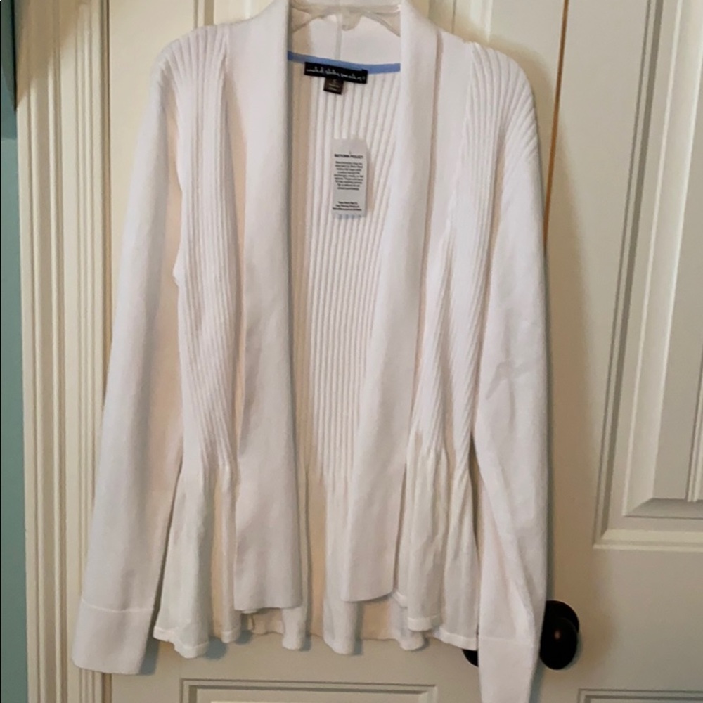 NWT white cardigan